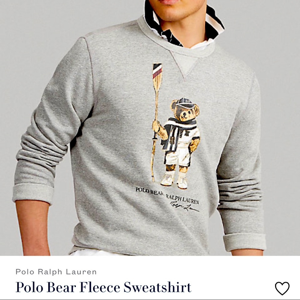 Ralph Lauren 🐻 Polo Bear Sweatshirt Lg